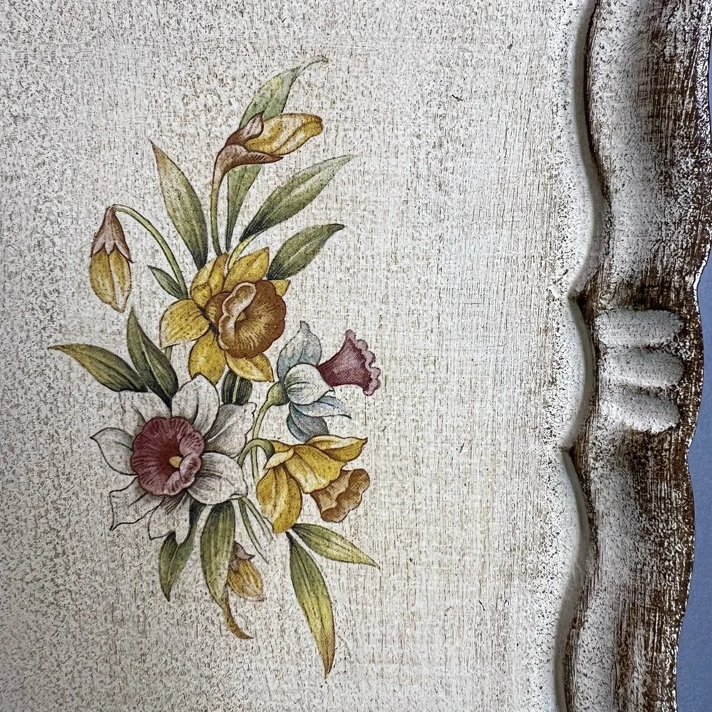 Vintage Florentine Trays Set of 2 Proto Firenze Italy Hand Painted